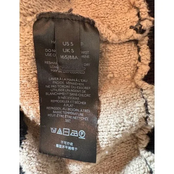 Free People | Found My Friend Striped Sweater | Black & Tan | Small - Picture 6 of 12